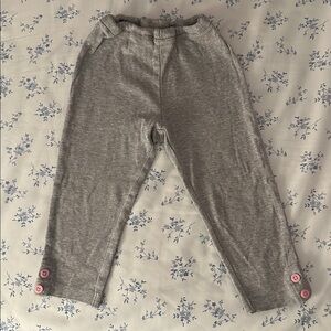 Carter’s Gray Pants with Pink Button Accents 18M